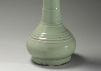 图片[2]-Flat rimmed vase with linear decoration in celadon glaze, Longquan ware, Southern Song dynasty, 13th century-China Archive